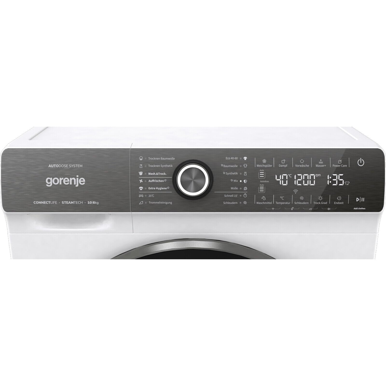 Gorenje WD2S164ADSWA/DE Waschtrockner Frontlader Wi-Fi 10kg 1400 U/Min A Weiß