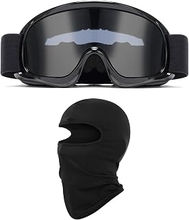 Kids Dirt Bike Goggles ATV Motorcycle Off-Road Riding Motocross Glasses with Sun UV Protection Balaclava Full Face Cover