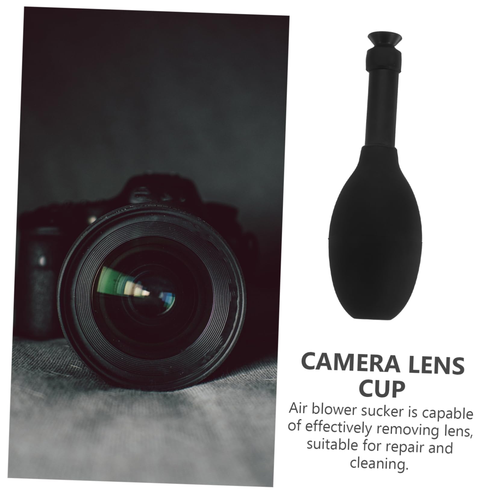 HOMSFOU 3pcs Lens Removal Tool Suction Cup Tool Vacuum Ball Lens Repair Tools Lens Sucker for Lens Suction Cup Camera Lens Sucker Lens Sucker Tool Lens Repair Tool Black