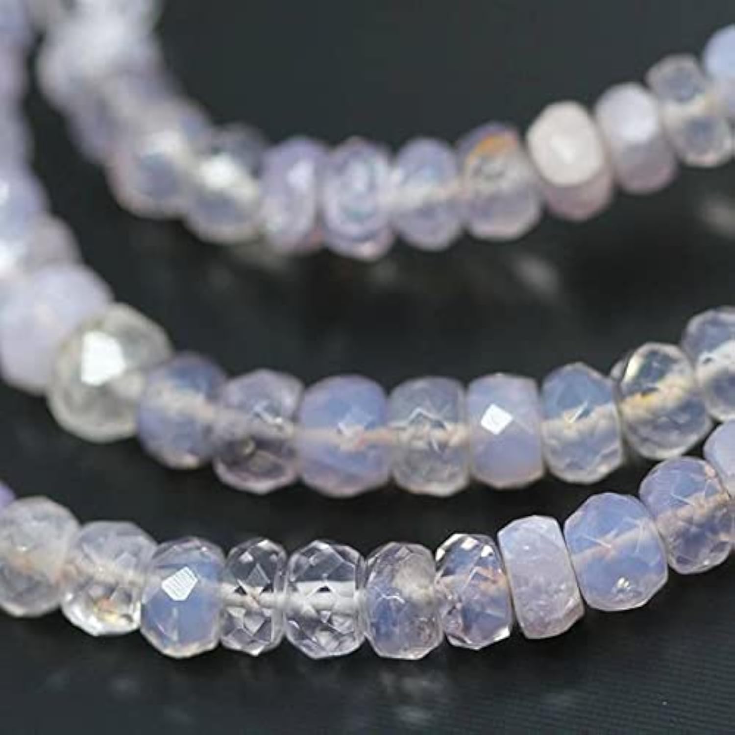 Perles scorolite rose 5mm en fil de 4 pouces pour atelier DIY bijoux de mariage personnalisés