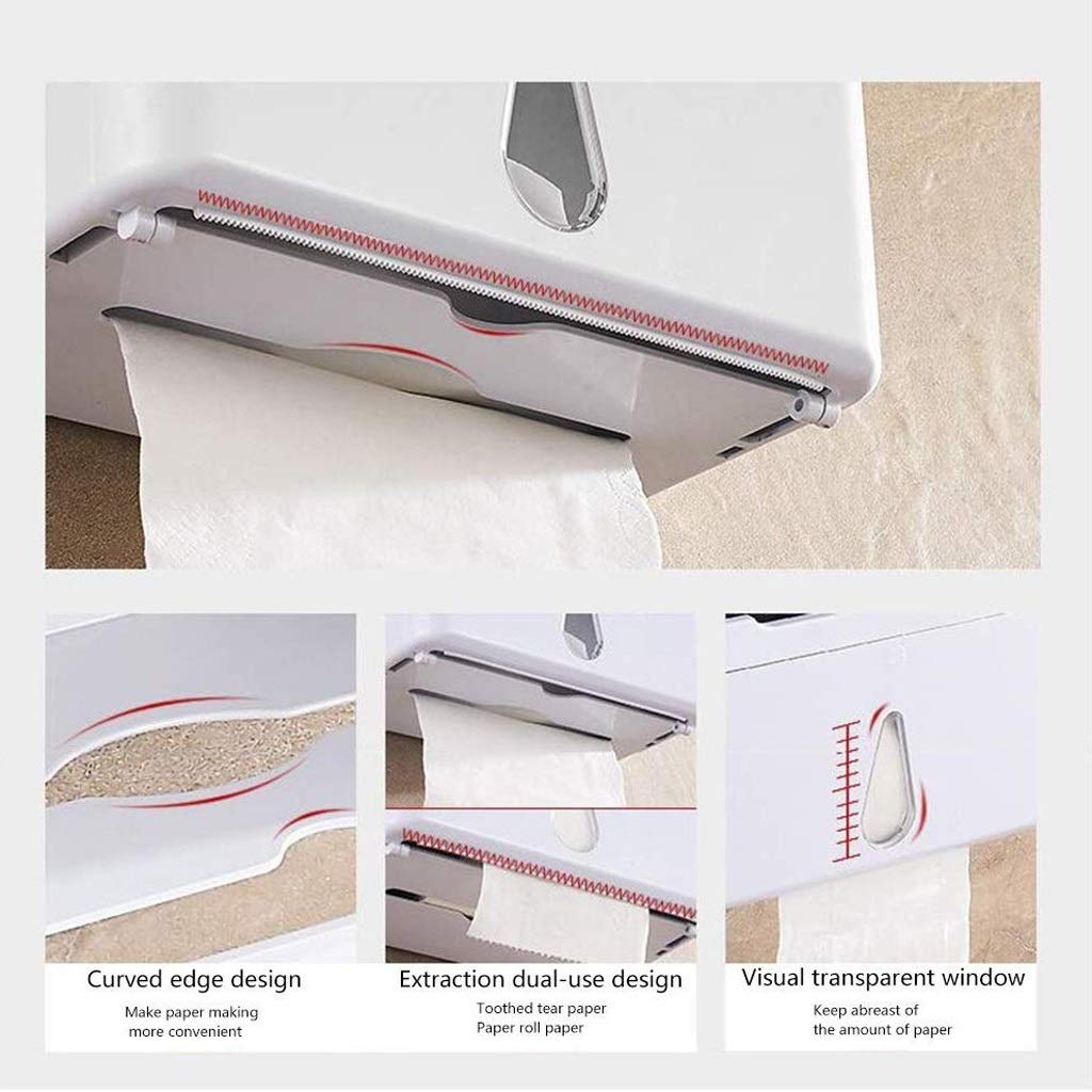 XYNSNDB Uchwyt na papier toaletowy, uchwyt na ręcznik papierowy, uchwyt na papier łazienkowy w hotelu, akcesoria łazienkowe, bez wiercenia