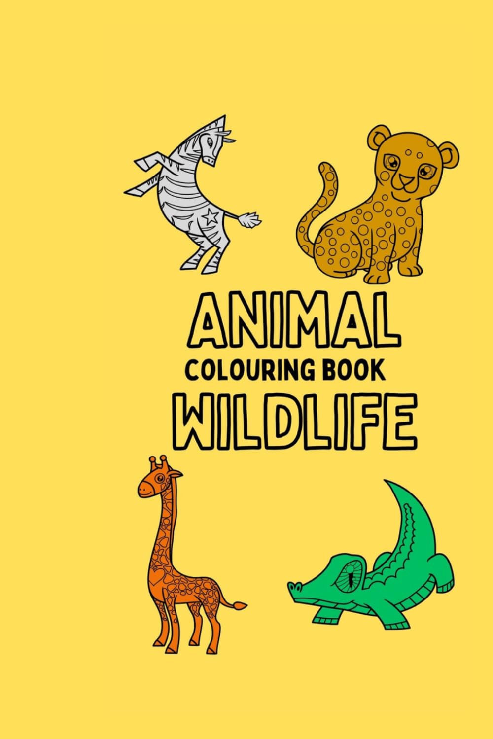 Animal Wildlife Colouring book