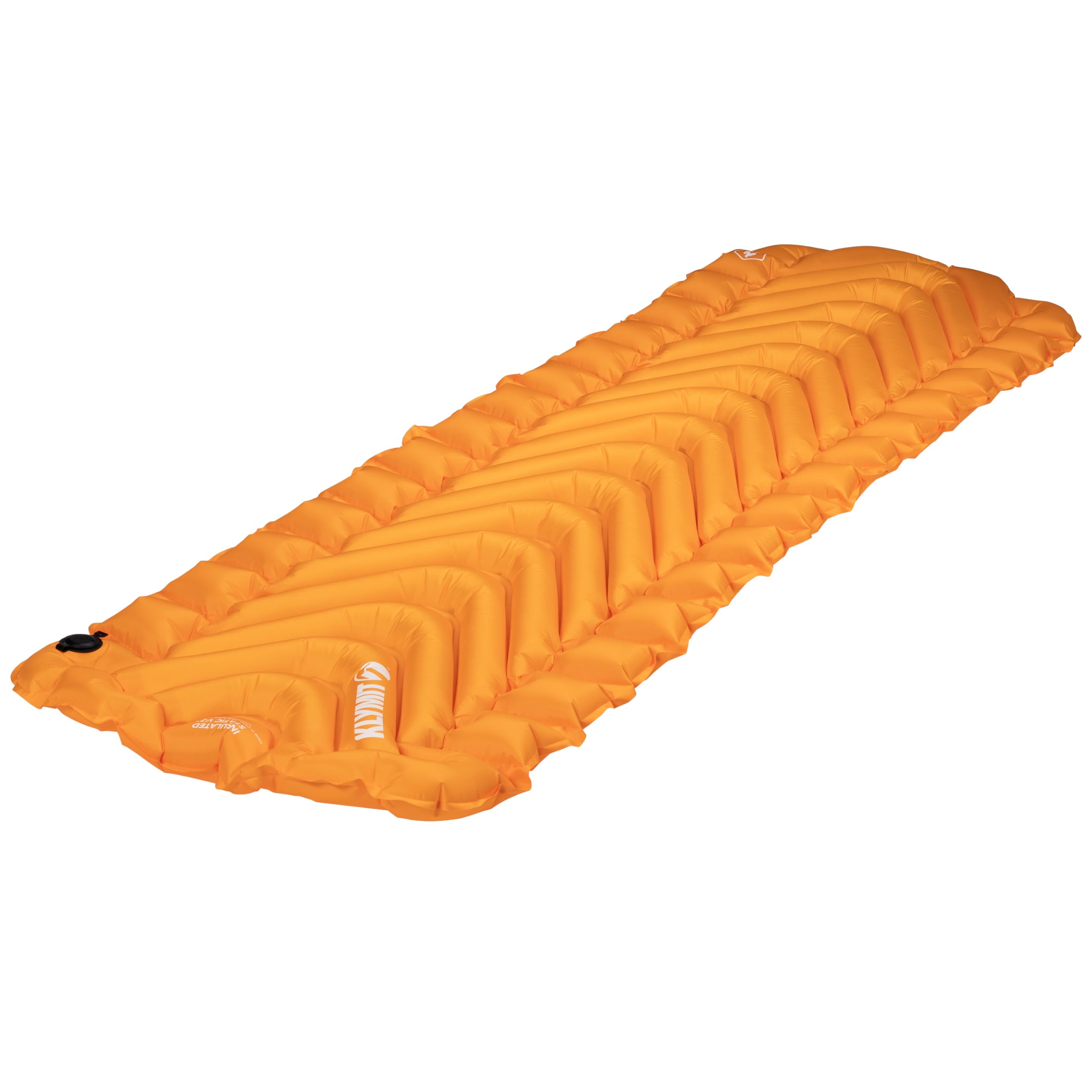 Klymit Matelas de Couchage Gonflable isolé Statique V2 | Confort amélioré | Portable, Ultra léger, Facile à gonfler, lit Gonflable Pliable pour Camping, randonnée et randonnée – Safran