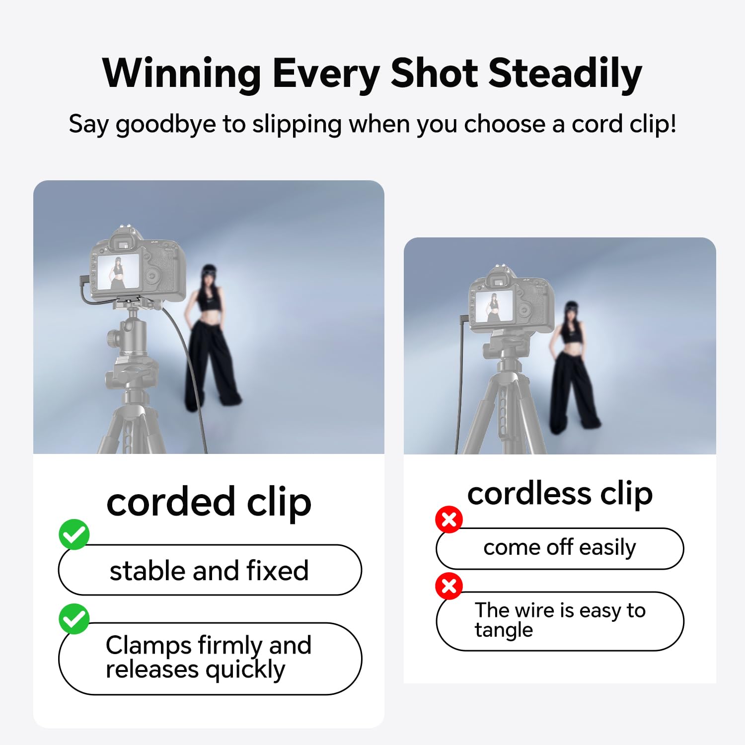 Abrazadera de cable de cámara de aluminio, clip HDMI USB con