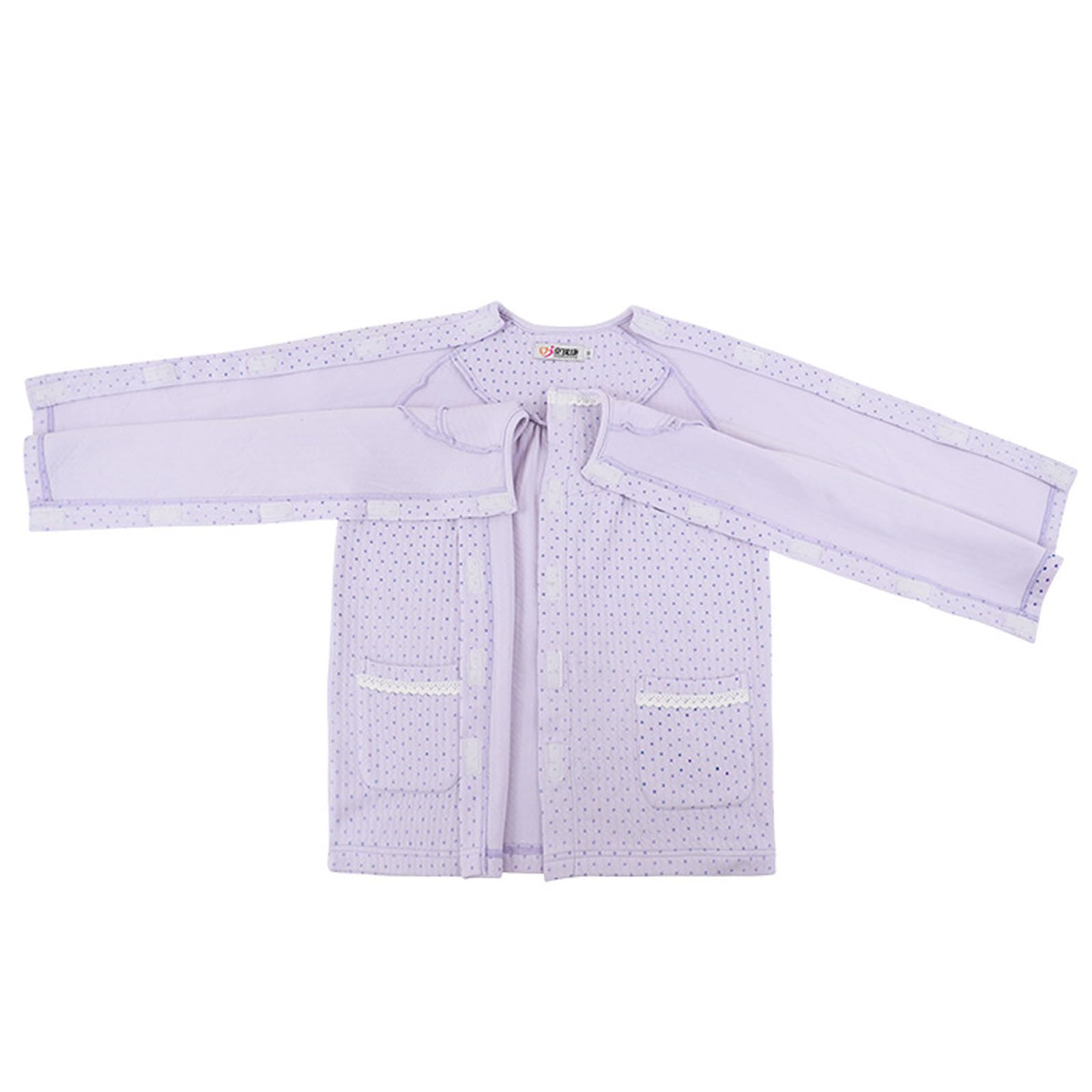Pajamas Paziente A Maniche Lunghe, Bedridden Patient Clothing, Strappare Via I Vestiti del Paziente, Completo Aperto Dopo Chirurgia Pantaloni