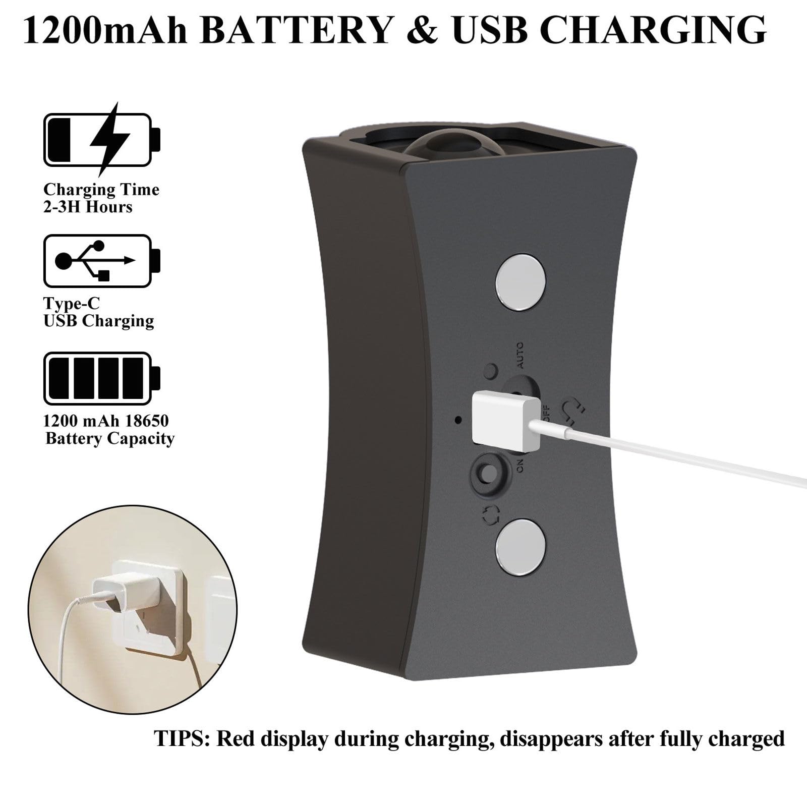 Luz Del Sensor De Movimiento Con Batería Recargable, 1200 Mah Mordern Control Táctil Atenuable 3 Niveles De Brillo De Pared, Para Sala De Estar Dormitorios Pasillos