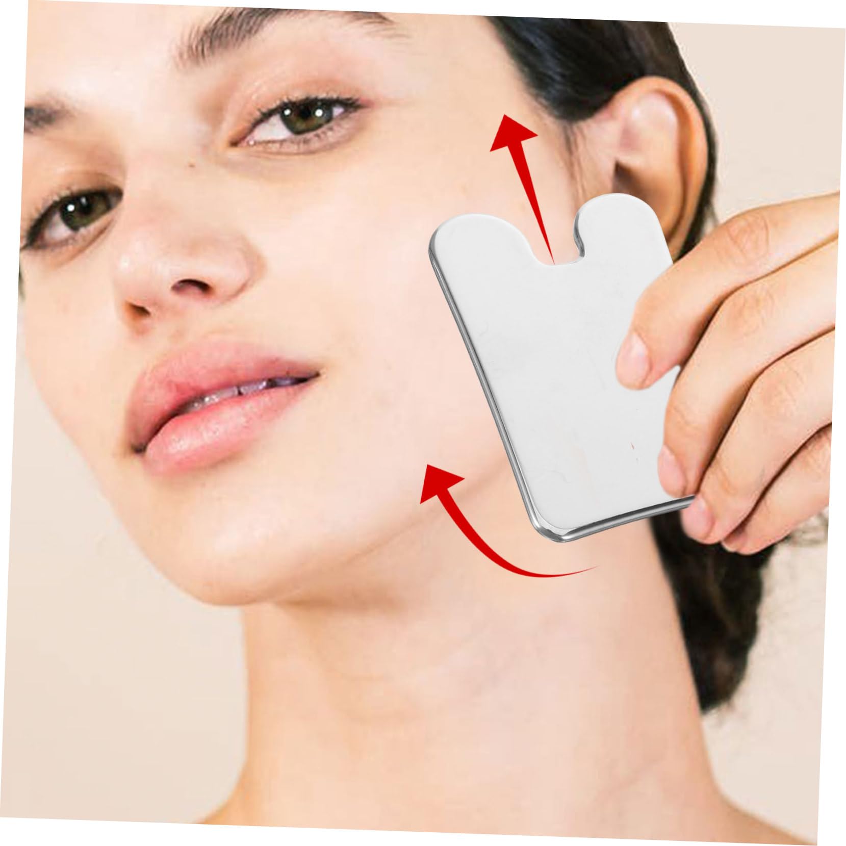 FOMIYES Tool for Face Stainless Steel Facial Scraper Face Scraping Board Massage Benefits