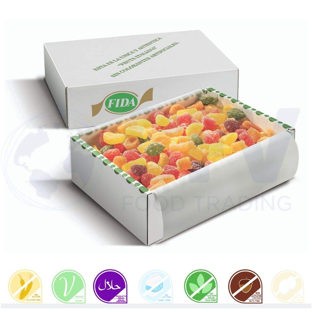 Fida Auténtica Fruta Italiana-Sabores Surtidos, Caja De 3 Kilos Y 15 Bolsitas De Plástico Para Su Reenvasado