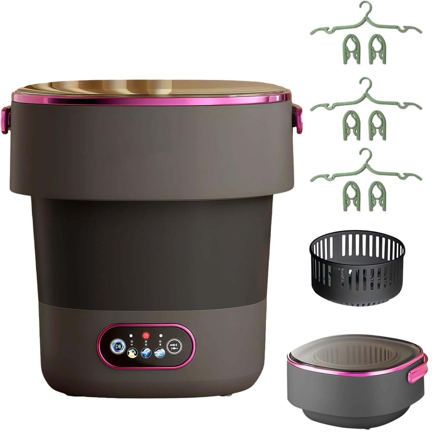 Mini Lave-Linge Pliable 15L – Machine à Laver Portable pour Voyage, Camping, Dortoir et Appartement – Idéal pour petits vêtements