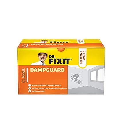 Pidilite Dr.Fixit Dampguard Classic Damp-Proof Coating For Internal Walls and RCC Water Tanks - 1Kg