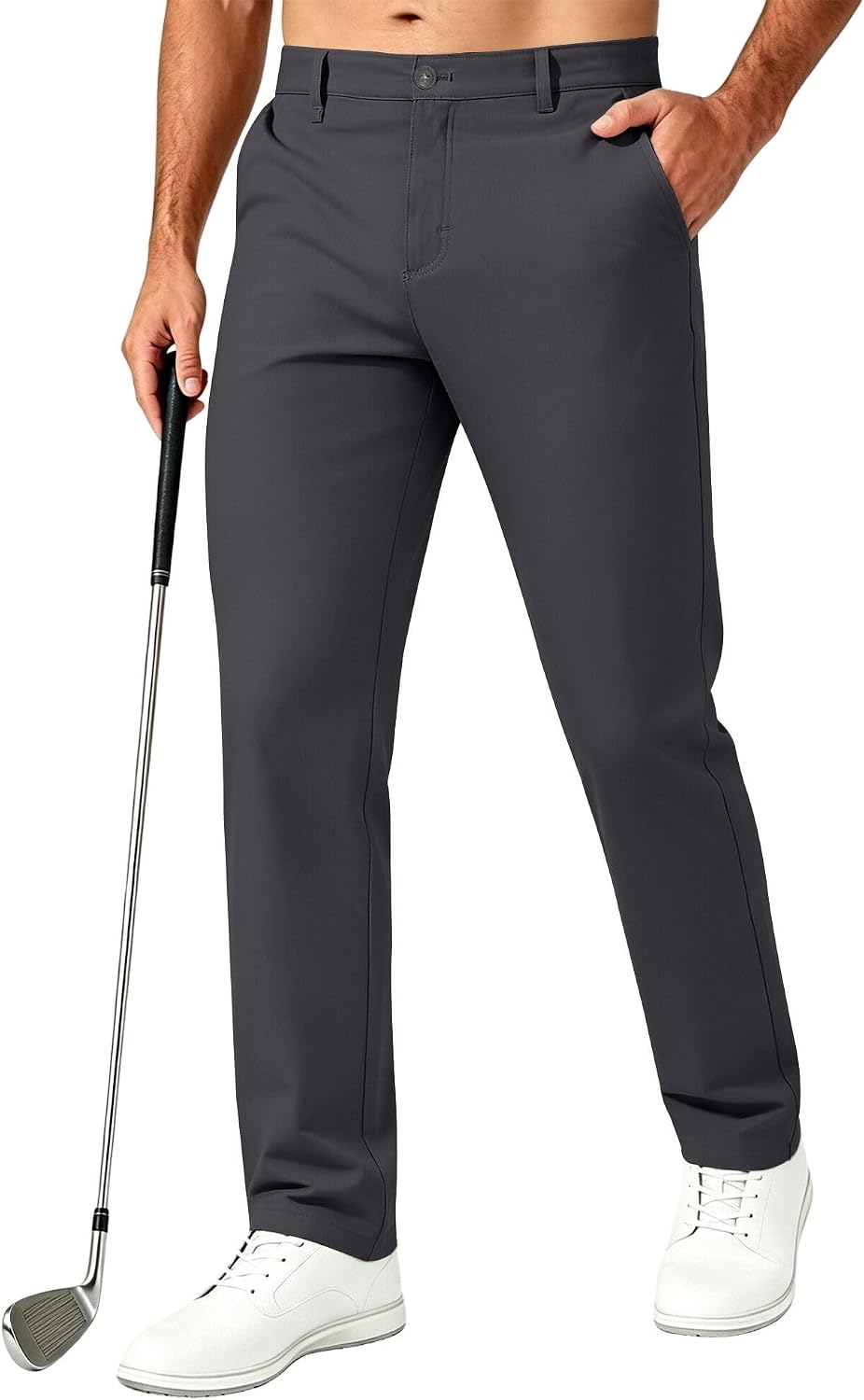Boyzn Men's Golf Pants with 5 Pockets Lightweight Stretch Quick Dry Casual Travel Work Dress Pants