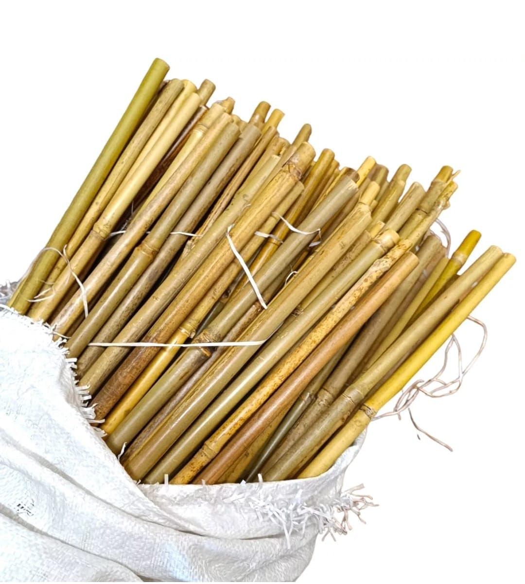 3ft Bamboo Canes Garden Plant Support Flower Vegetable Growing Sticks Heavy Duty Indoor Outdoor Stakes Sturdy (10)