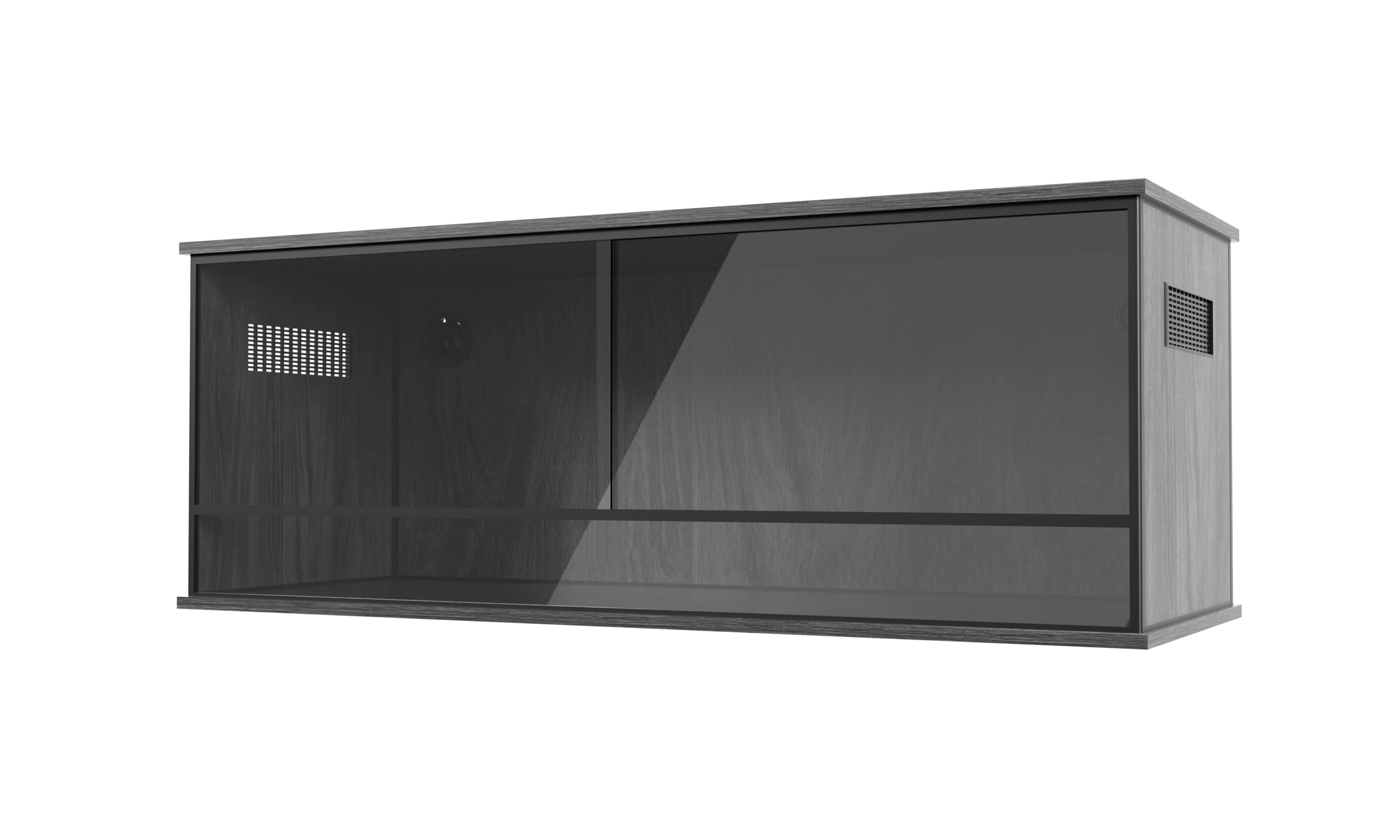 ProRep Vivarium – High-Strength Lightweight Reptile Tank with Enhanced Visibility | Secure Glass Enclosure for Lizards, Snakes & Exotic Pets | Terrariums (Black, 4x1.5x1.5ft (120x45x45cm))