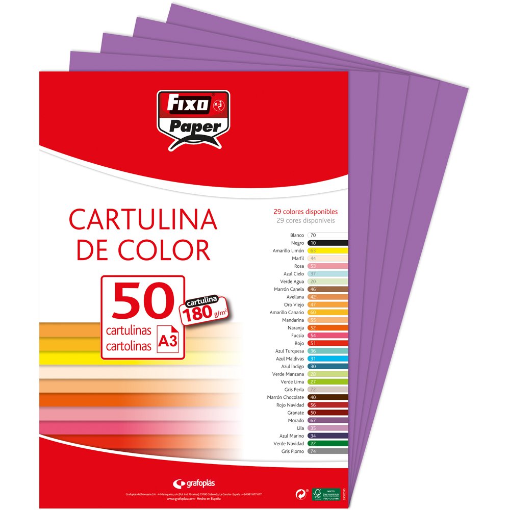 Fixo Paper 11110470 - Pack de 100 – Cartulina blanca A4, 180g — view 131