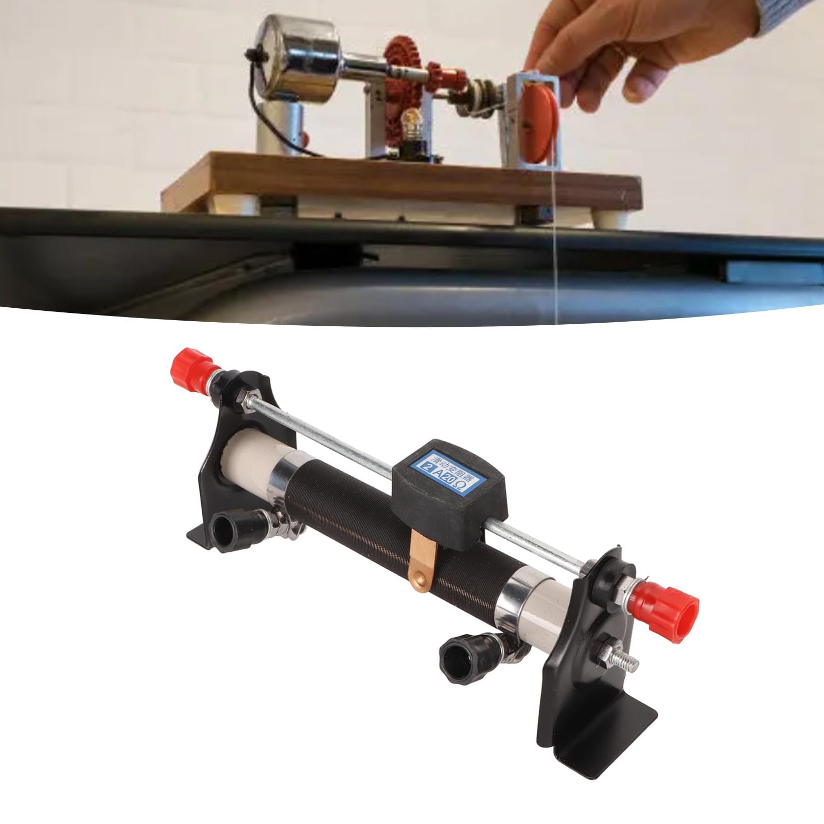 Schiebe-Rheostat-Widerstand, Doppelter Verwendungszweck, Konstanter und Variabler Widerstand, 2 A, 20 Ω, Schiebe-Rheostat-Widerstand, Labor-Forschungswerkzeug für den Physik- und