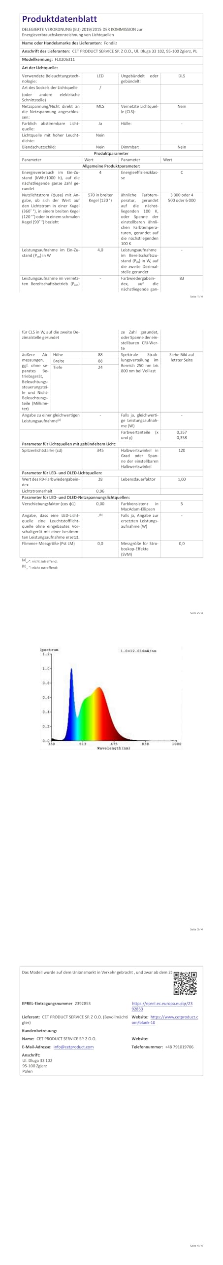 Fondiiz 20er LED Einbaustrahler 230V 4W 570LM 3CCT, 68mm - 80mm Lochmaß | LED Spots Warmweiß 3000K Neutralweiß 4500K Kaltweiß 6000K, Flach Weiß IP44 Spots Deckenleuchte für Badezimmer Küche