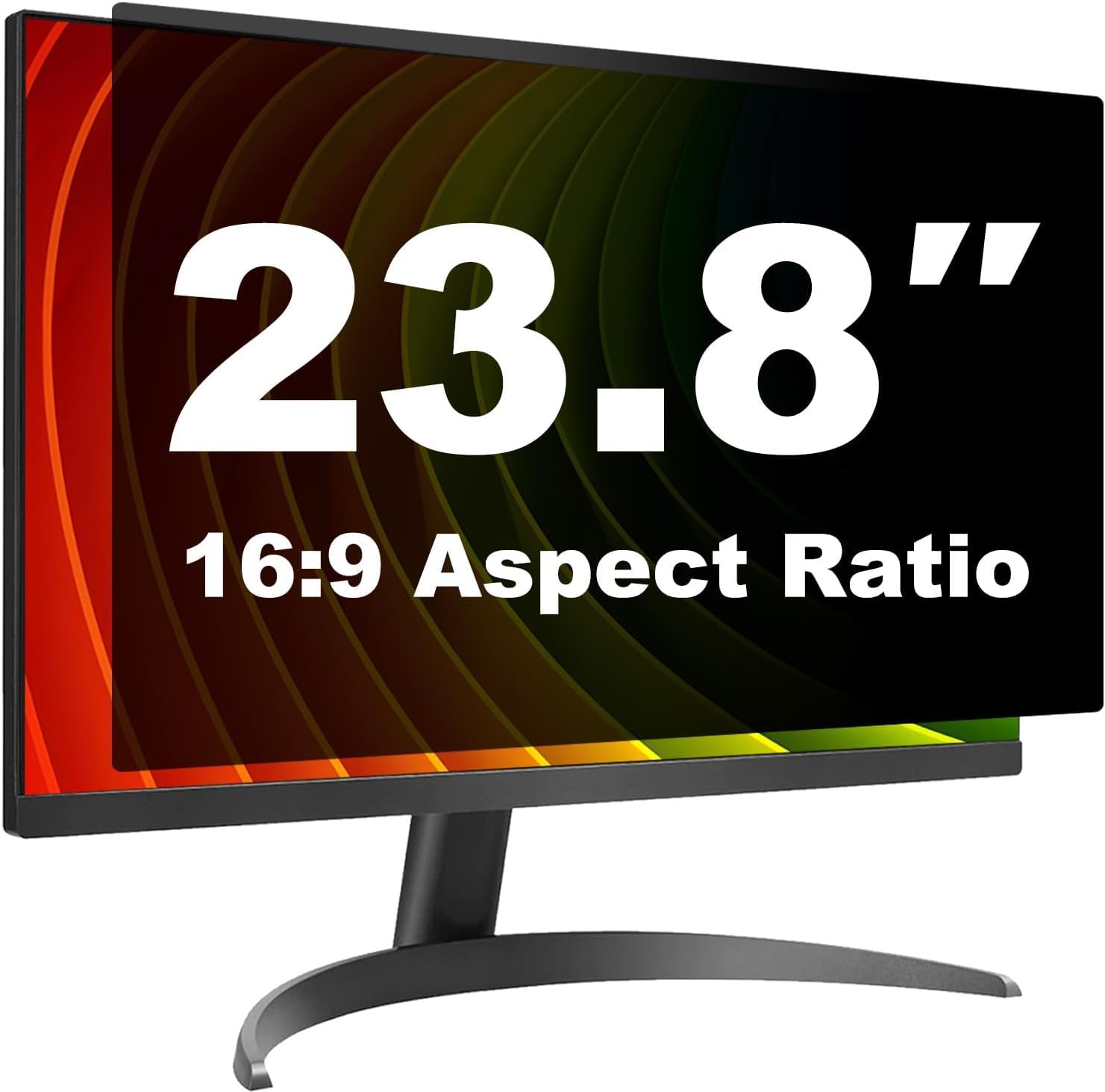 Pozlle [10 Pack] 23.8 Inch Computer Privacy Screen Shield for 16:9 Widescreen Desktop Monitor - Anti-Glare Blue Light Privacy Filters and Anti Spy