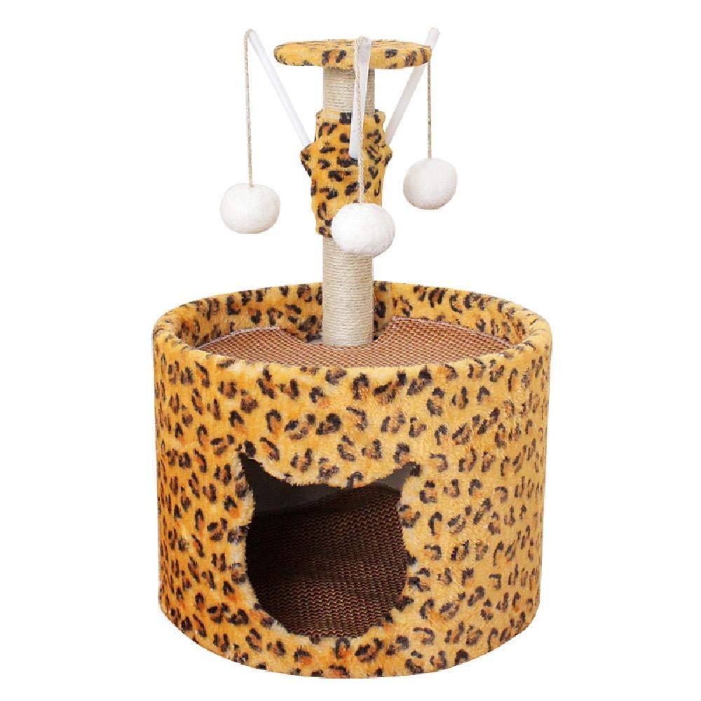 Cat Litter for All Seasons Can Be Used As Cat Climbing Frame Small Cat Tree Scratching Board Scratching Post Jumping Platform Cat Toy Yellow