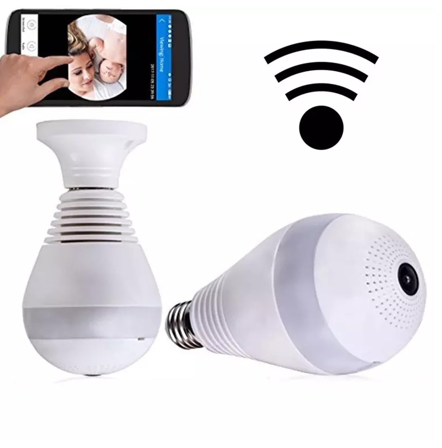 DDLC Bulb Camera 1080P WiFi Security Camera, Full HD Video and Audio Recording, 360v Degrees Panoramic Camera for Home, Office Surveillance, Motion Detection/Light Vision/Alarm and Support 64Gb (B0CBWVQKZK) Amazon Price History, Amazon Price Tracker