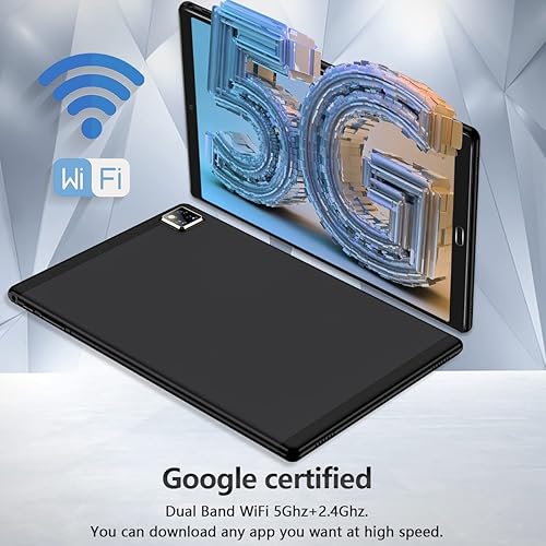 Miniatura 3 de Tablet Tablet Android 11.0 de 10 pulgadas con teclado, doble 2.4+5G WiFi Tablets 64GB almacenamiento 128GB ampliable, 4G RAM 6000mAh batería Google