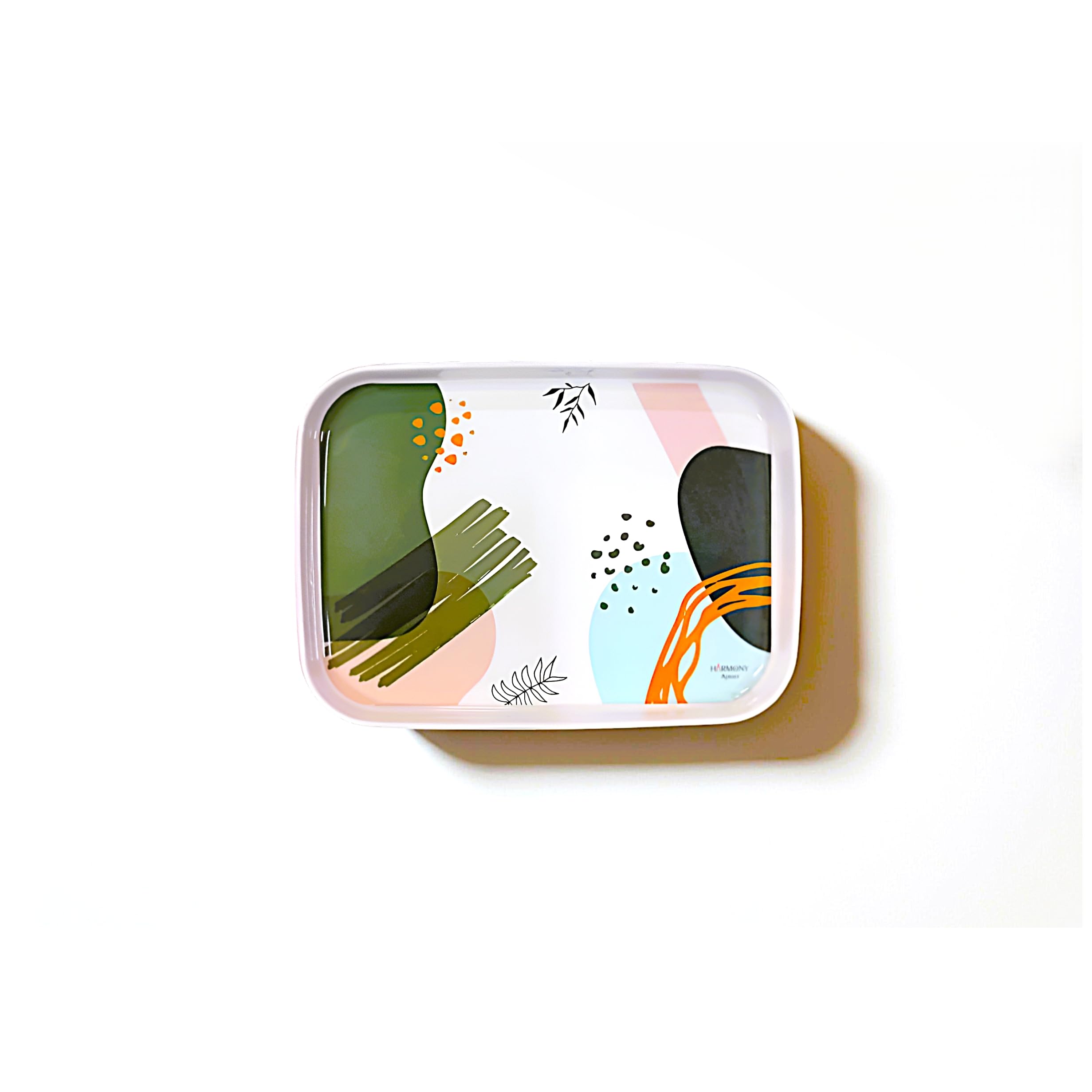 HARMONY Melamine Sparrow Serving Tray for Tea Service and Breakfast, 2508, Small 200mmX140mm-image-8