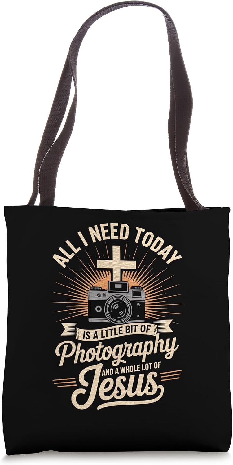 Funny Photography Art For Men Women DSLR Camera Photographer Tote Bag