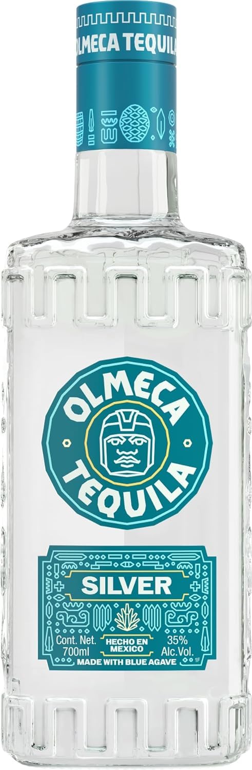 Olmeca Blanco Tequila Clasico – Klarer Tequila Silver mit süßer und belebender Agaven-Note – Mexikanische Spirituose aus dem Herzen der blauen Agave – 1 x 0,7 l