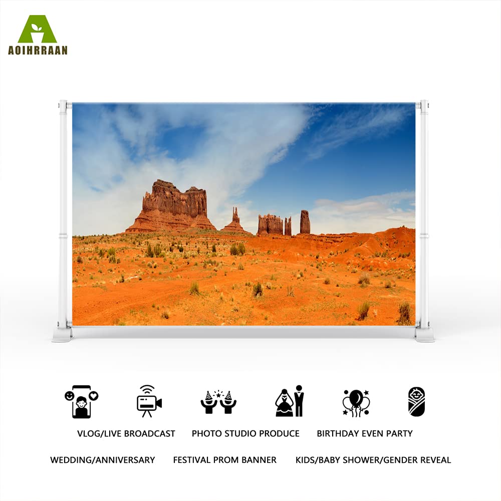 Aoihrraan 3x2m Désert Toile de Fond Parc National du Far West Monument Canyon Nature Paysage Photographie Fond Western Cowboys Fête Filles Garçons Portrait Artistique Photo Studio Accessoires