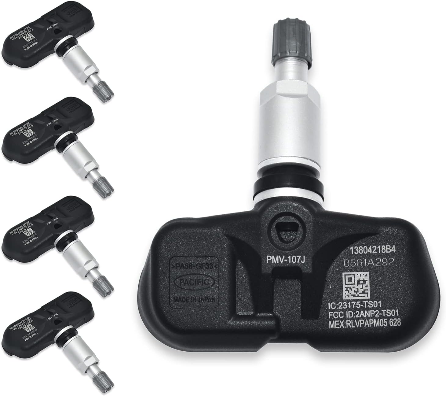TPMS Sensor 42607-33021 PMV-107J 42607-33011 Tire Pressure Monitoring Sensor for Toyota Lexus Scion (Set of 5)