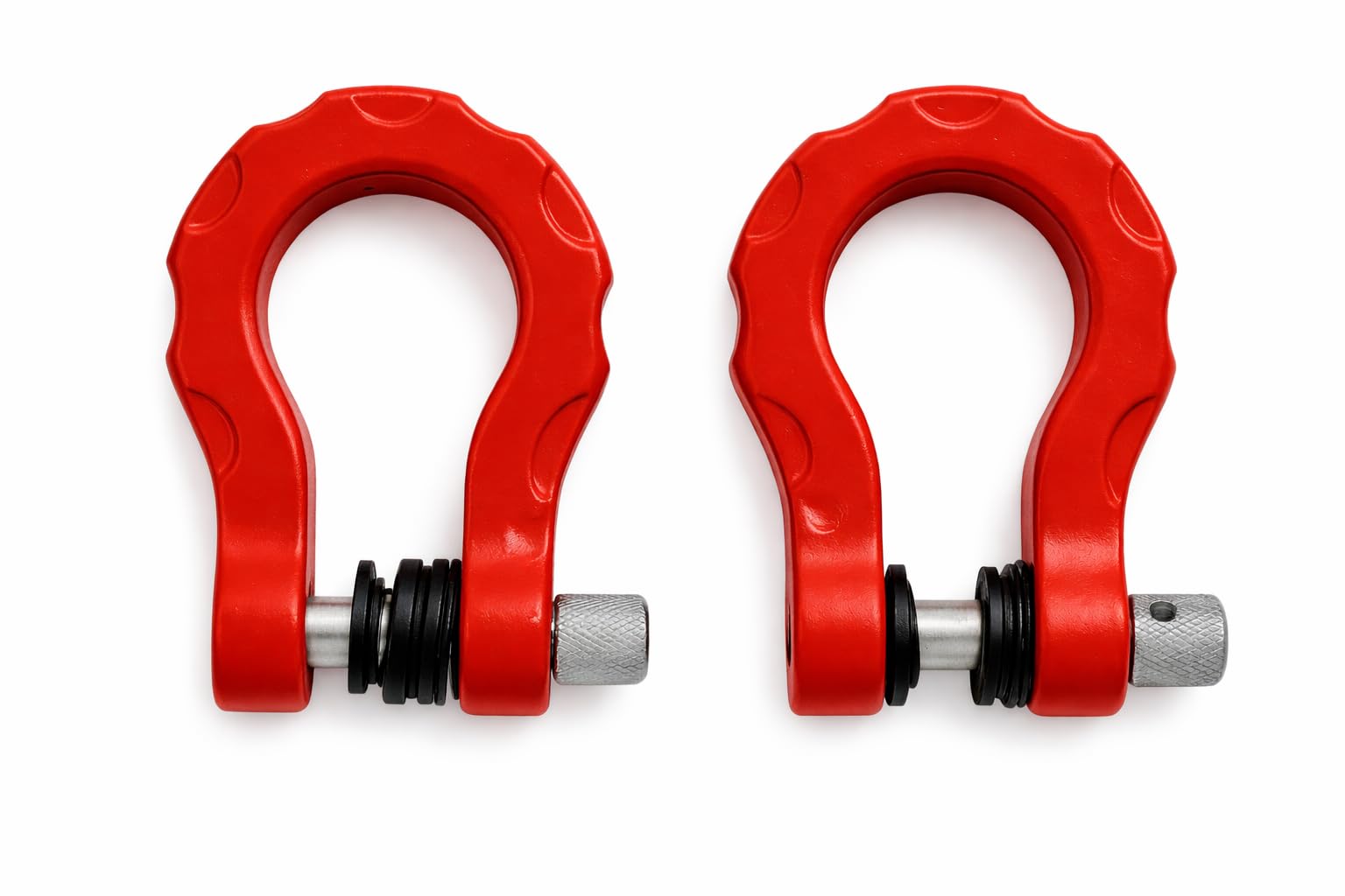 Aluminium D-Shackle for Thar and Roxx | Premium Tow Hook Recovery Shackle | Off-Road Towing Accessory | Rust-Proof, High-Strength, Universal Fit | Jeep & SUV Equipment | Pack of 2 (Red)-image-18