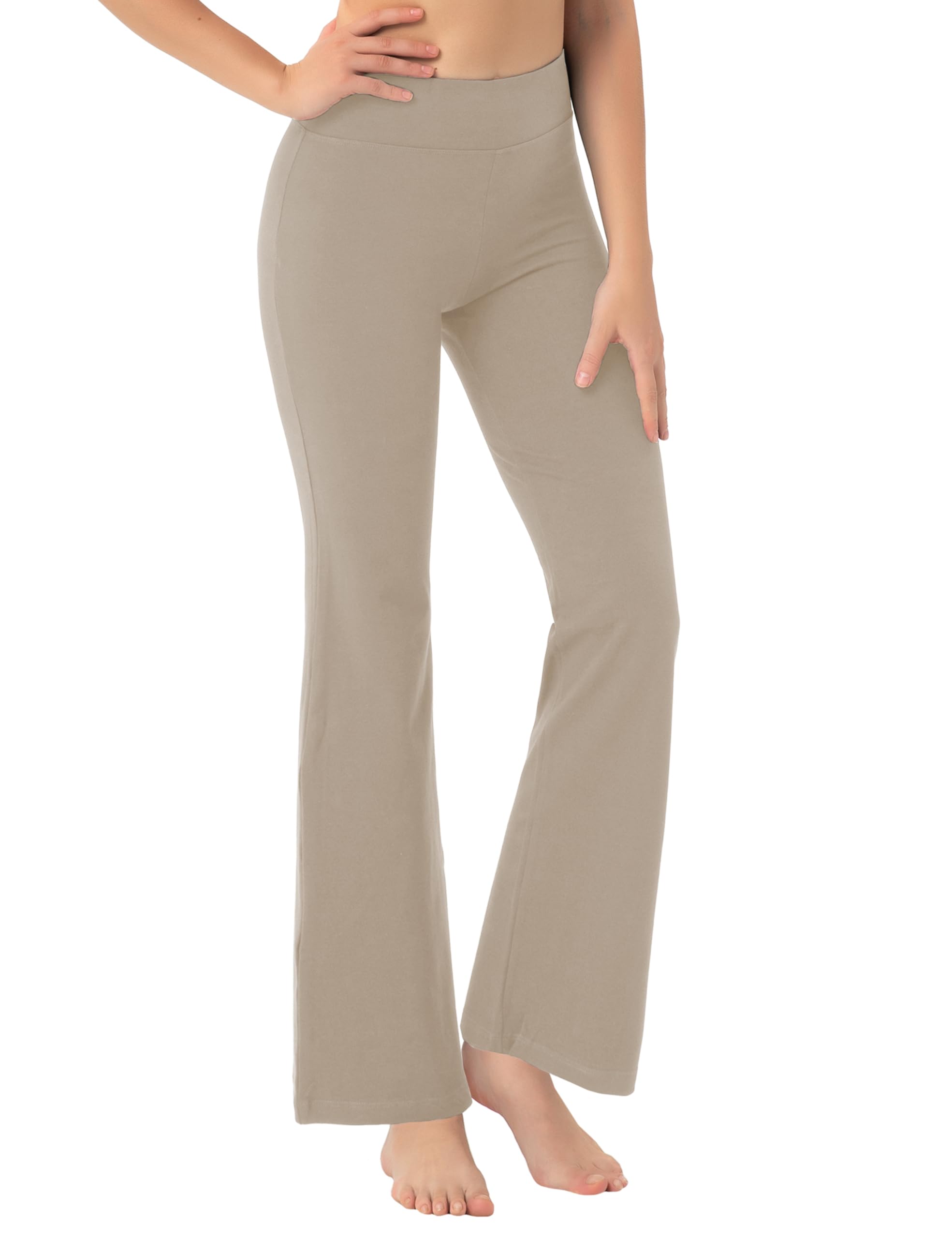 Bubblelime Yogahose für Frauen, 3 Stile, hohe Taille, Bootcut, Basic/Seitentaschen, Bauchkontrolle, Workout, ausgestellt, 73,7 cm/78,7 cm/83,8 cm/88,9 cm/94 cm, XX-Large
