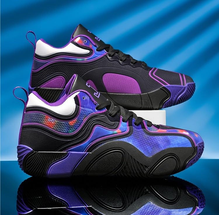 Zapatillas de Baloncesto Unisex con Amortiguación Transpirable Antideslizante