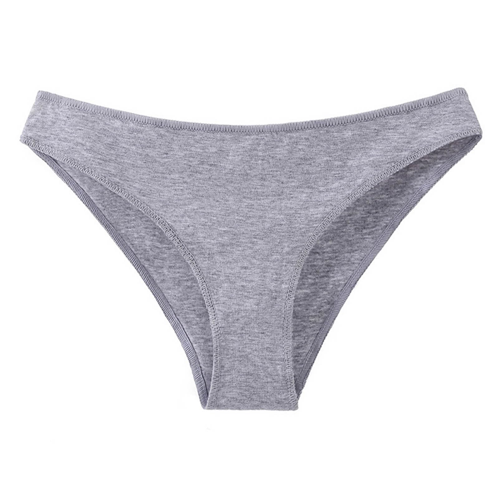 Thongs for Women Sexy Breathable No Show Thong Seamless Underwear for Women Solid Low Rise Panties