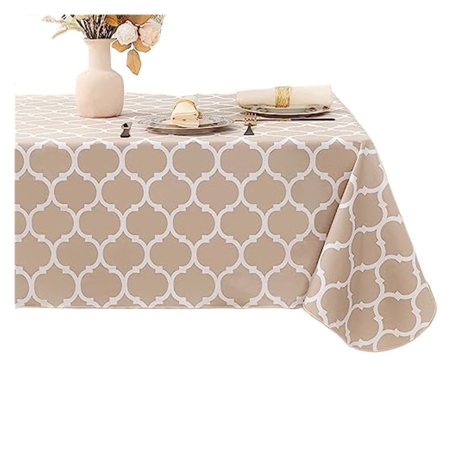 LUYSGBXR Waterproof Tablecloth House Table Cover Rectangular Tablecloths Waterproof Mat For Coffee Tables Decor Dining Cloth(Color1,(152x213cm) Rectangle)