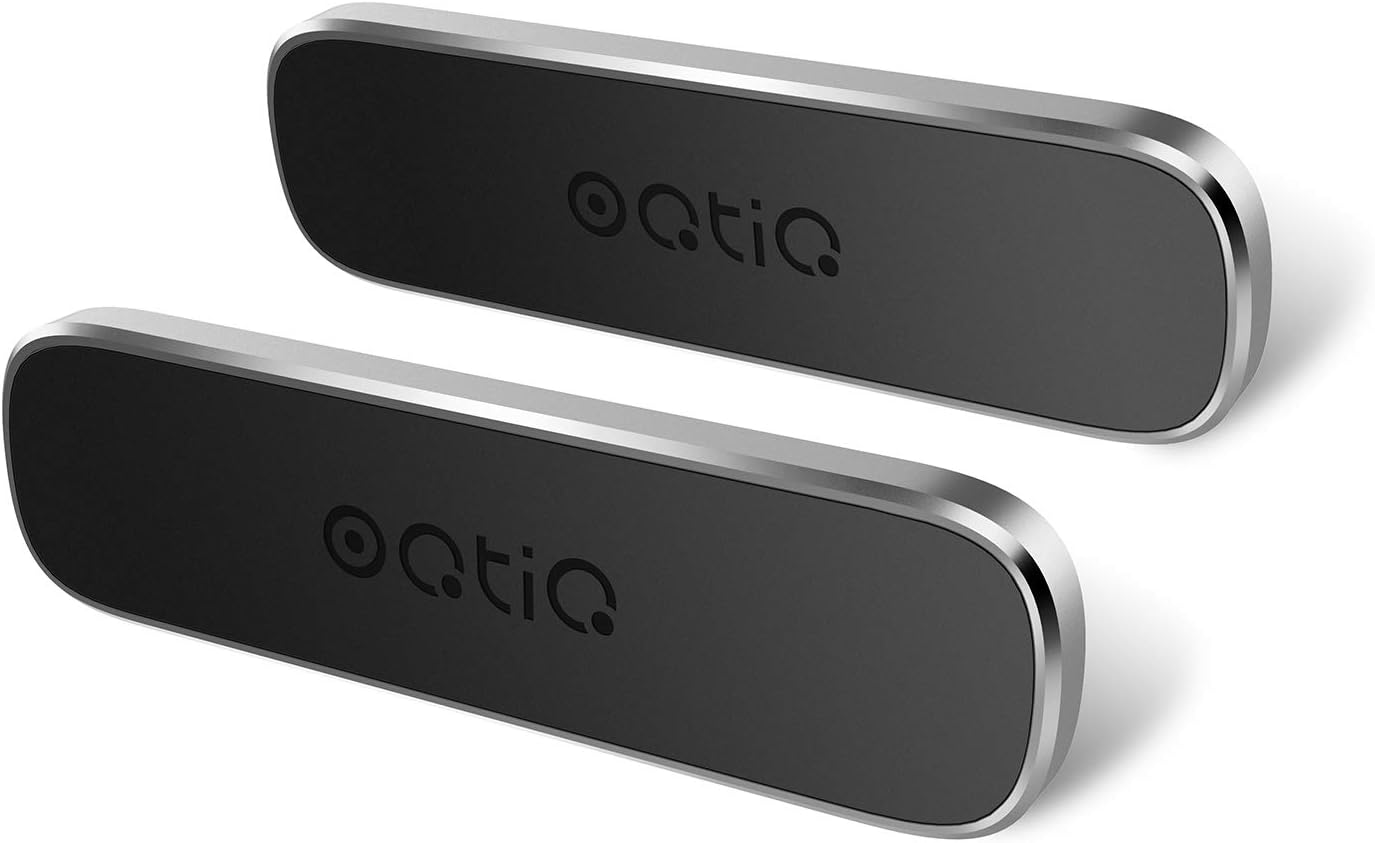 OQTIQ 2 Pack Magnetic Phone Holder for Car, Multi-Functional Phone Mount Stick for iPhone, Samsung, LG, mini Tablets