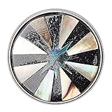 Material: Muschel Noosa Chunk Raw Romance Mallow - Shell / Resin (schwarz weiß)