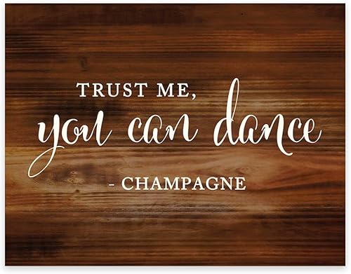 Miniatura 109 de Andaz Press Letreros para fiesta de boda, impresión de madera rústica, 8.5 x 11 pulgadas, The Hangover Only Lasts a Day But the Memories Last a