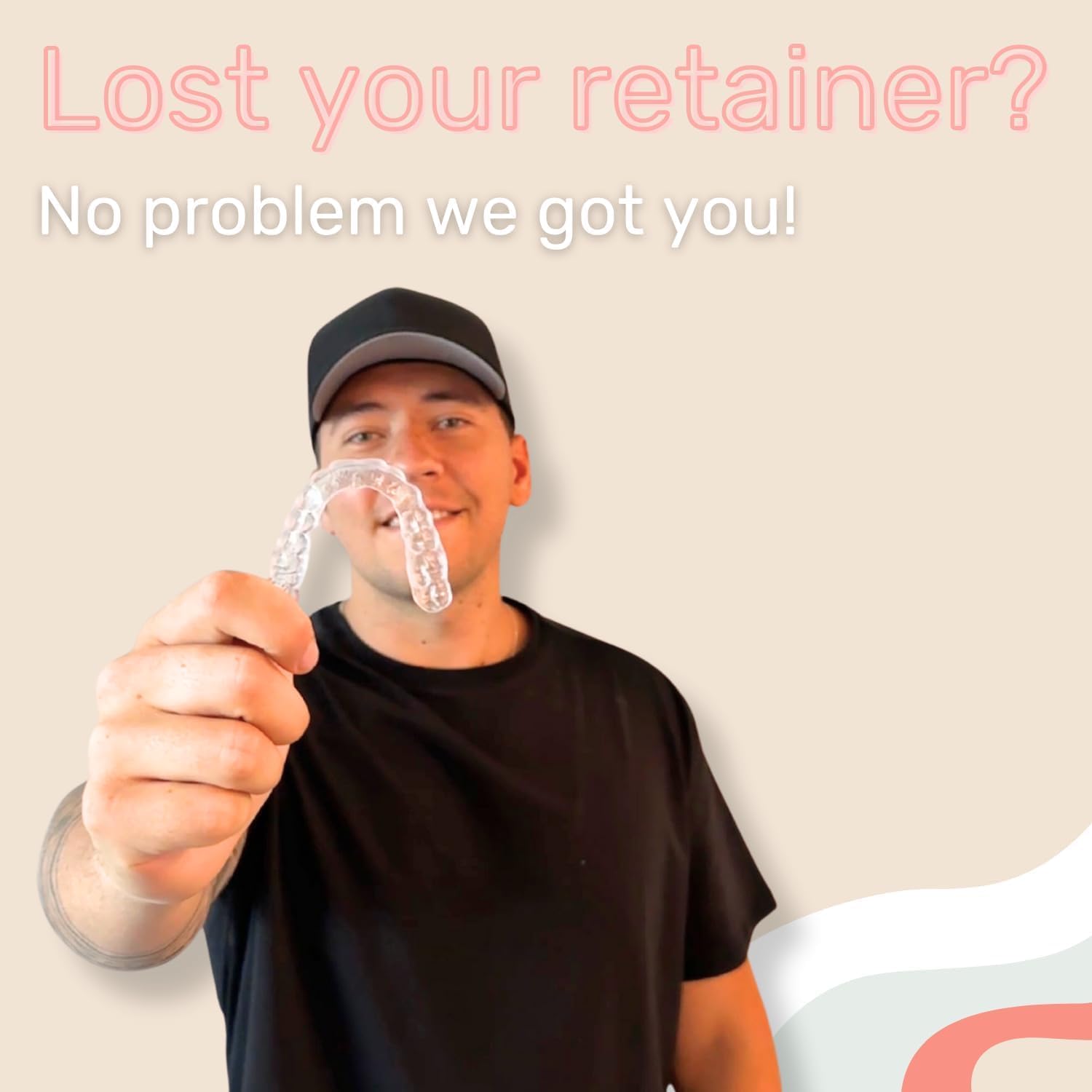Custom Clear Dental Retainers Retainer Made in The USA | at Home Kit for Perfect Custom Fit Great for Replacement Retainers (Lower Only) - Image 2