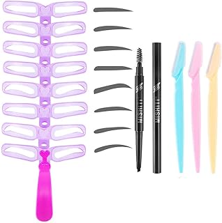 12 plantillas para cejas, reutilizables en fo...