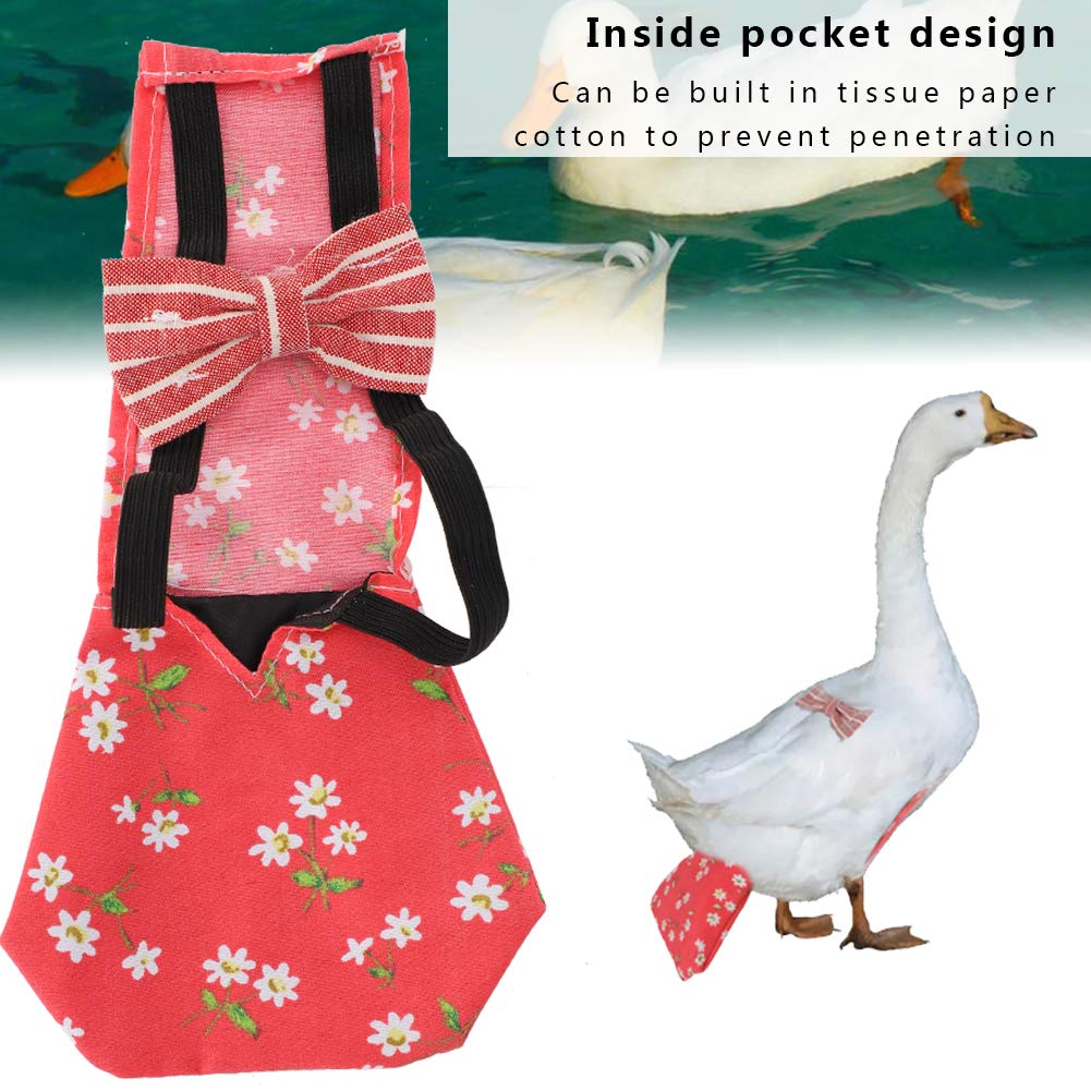 Amazon.com : Pet Diaper Nappy Poultry Cloth Chicken Diaper Nappy Pet  Physiological Pants for Goose Duck Hen Chicken(S 红色) : Pet Supplies