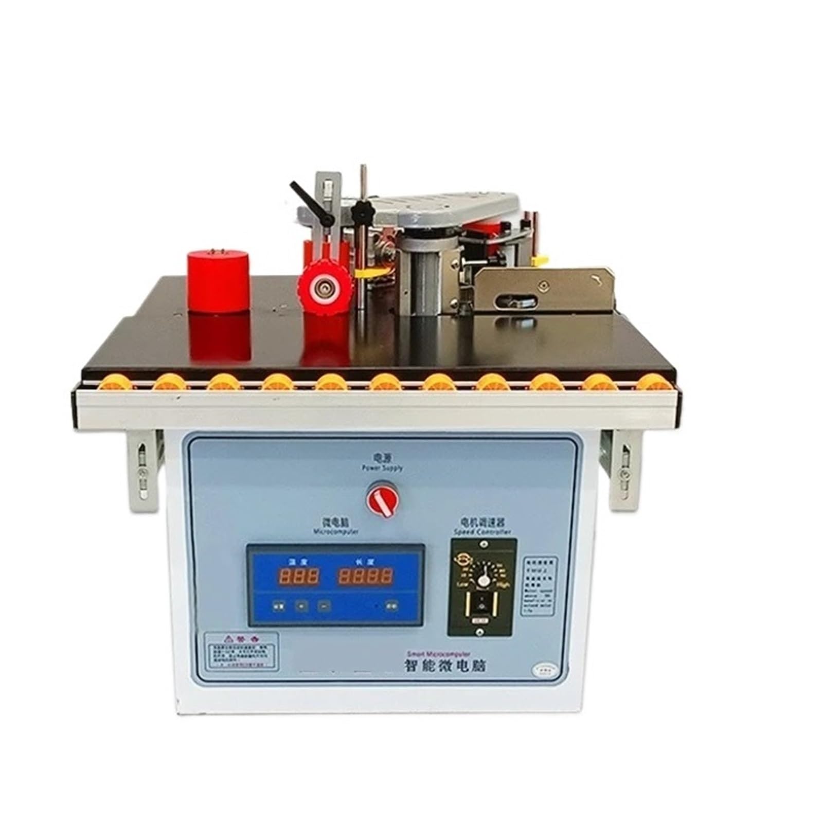 Portable Double Side Gluing Woodworking Banding Machine Edge Bander for Wood Based Panels Machinery Speed and Efficiency Improvement(Package9)