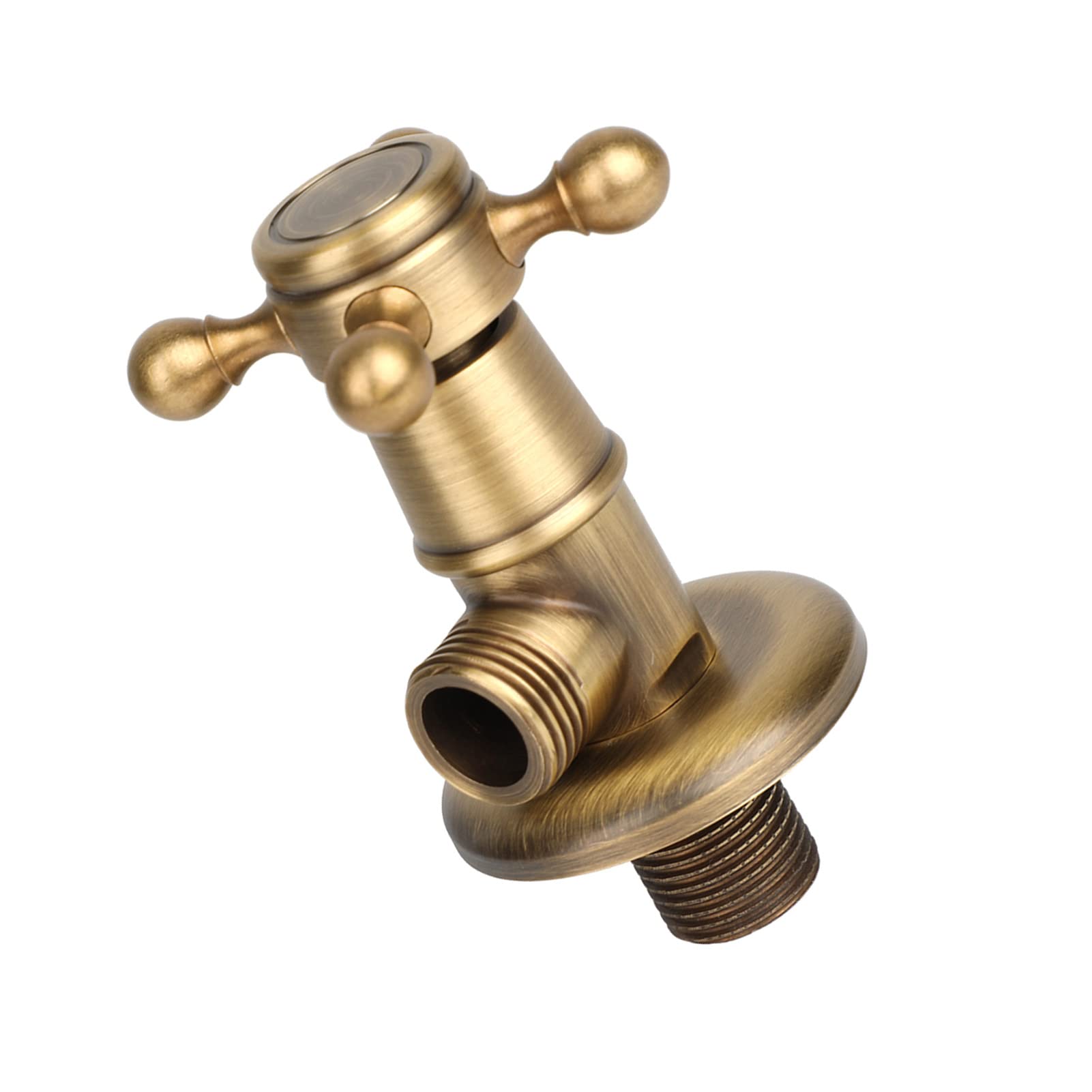 Vanne D'angle de Salle de Bain, Vanne Triangulaire en Laiton, Vanne Triangulaire de Quincaillerie Européenne, Vanne D'angle Antique pour Plusieurs Balcons, Salles de Bains,