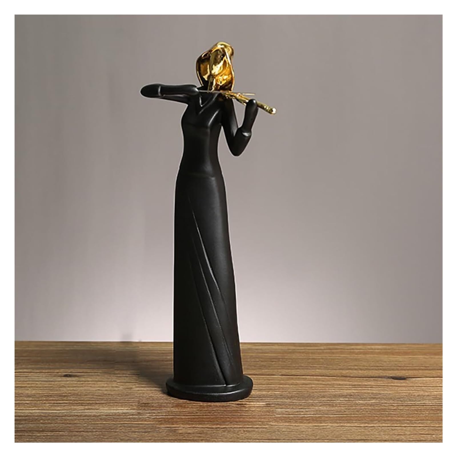 JJJing5 Decor Music Figurine Decoration Guitarist Singer Statue Sculpture Home Decor Nightstand Accessories(Gold,Violinist)