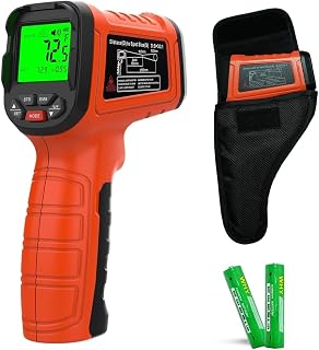 Infrared Thermometer Gun -58°F to 2732°F, 50:1 Non-Contact Laser Temperature Gun for Cooking, Pizza Oven, Reptile, Griddle, Digital Heat Gun for HVAC and Industrial Use