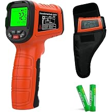 Infrared Thermometer Gun -58F to 2732F, 501 Non-Contact Laser Temperature Gun for Cooking, Pizza Oven, Reptile, Griddle, Digital Heat Gun for HVAC and Industrial Use