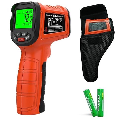 Pistola termómetro infrarroja de -58 F a 2732 F, pistola de temperatura láser sin contacto 501 para cocinar, horno de pizza, reptil, plancha,