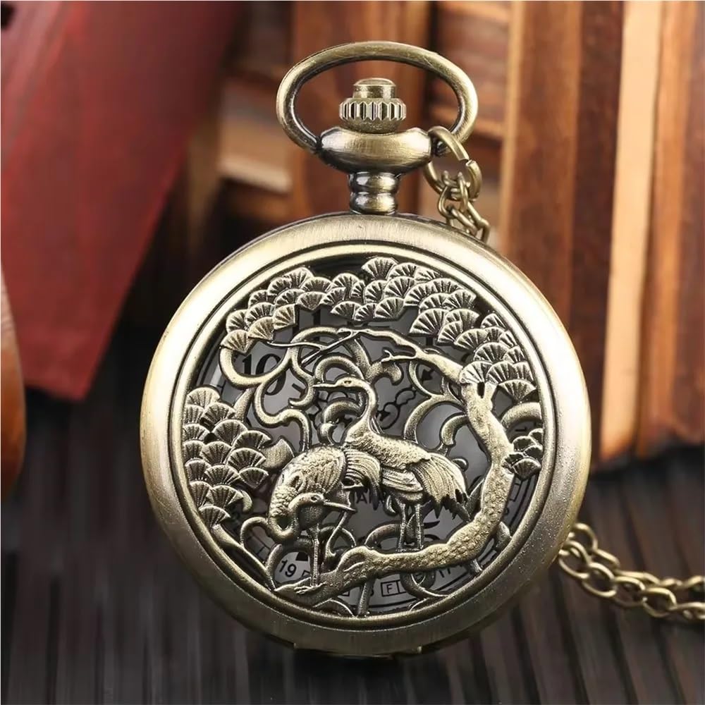 Orologio da Tasca Meccanico Steampunk con Catena, Stile Vintage, di Lusso, for Uomo, Regalo