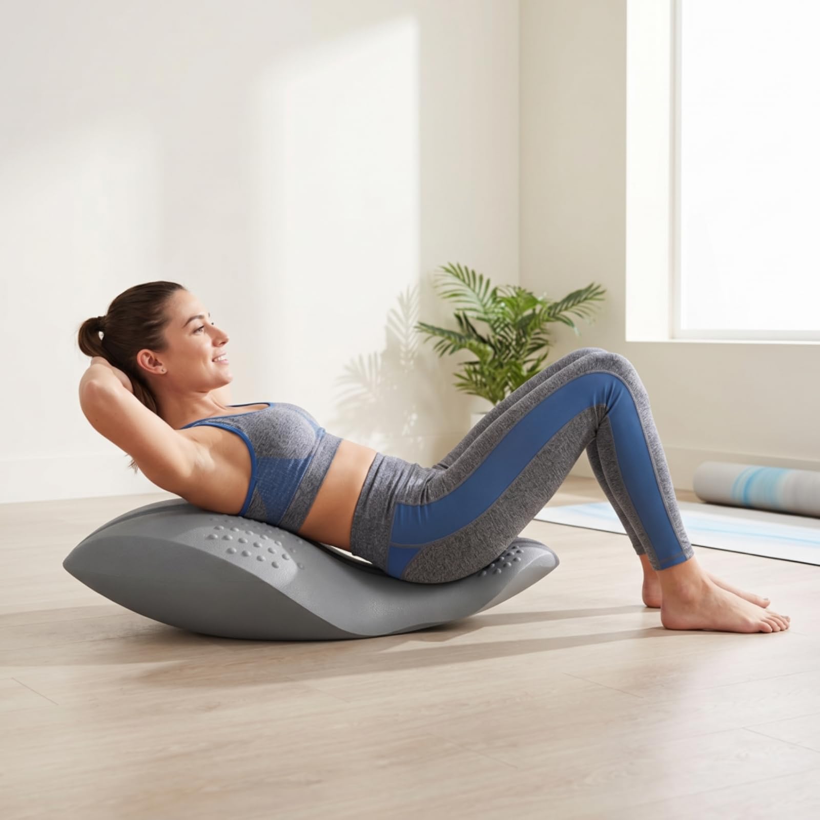 kowaku Pilates Barrel Antiscivolo Correttore Spinale Multifunzione Attrezzo per Appassionati di Fitness, Palestra