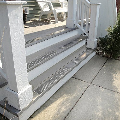 Handi-Treads Anti-Skid Aluminum Surface Tread For Wood Applications W/Mounting Hardware, Each #TOP3