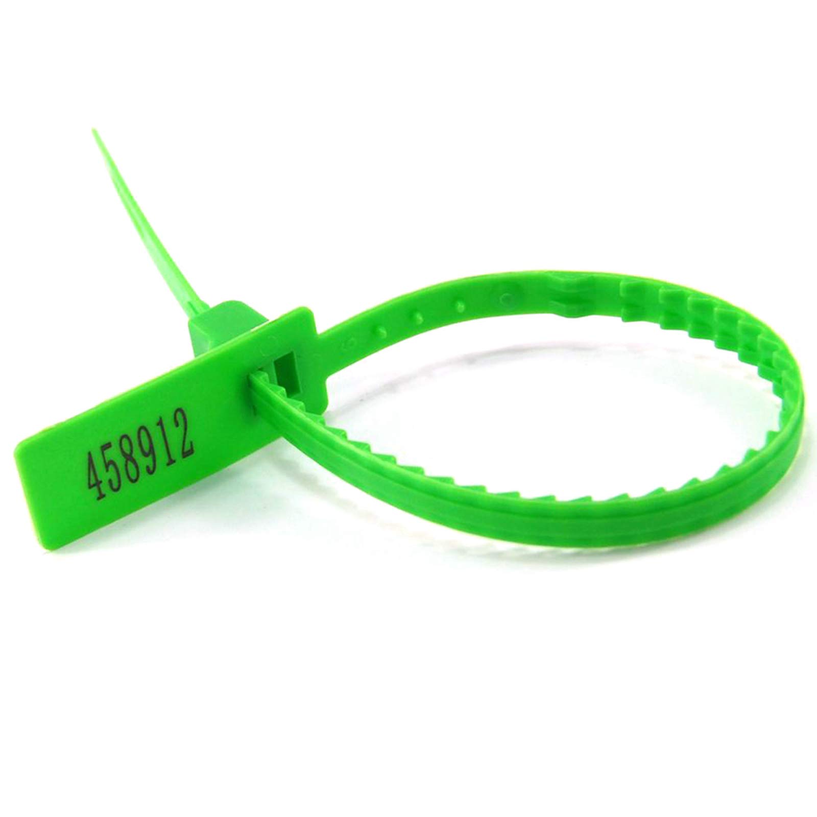 Etichette in plastica, 100 pezzi, monouso, numerate, sigillo regolabile, flangia per cavi, etichetta con cerniera, giallo
